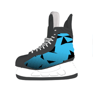 Hockey Skateskin Blue Diamond